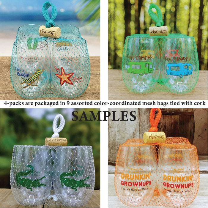 Saints Shatterproof Wine Glasses