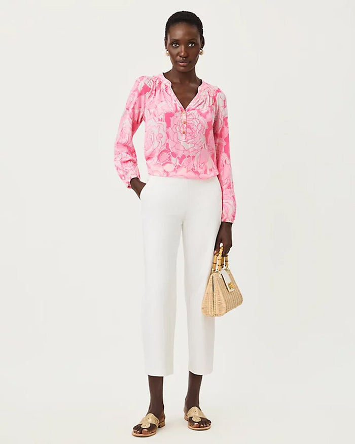 Lilly Pulitzer - Sarissa Crop Pant - Resort White