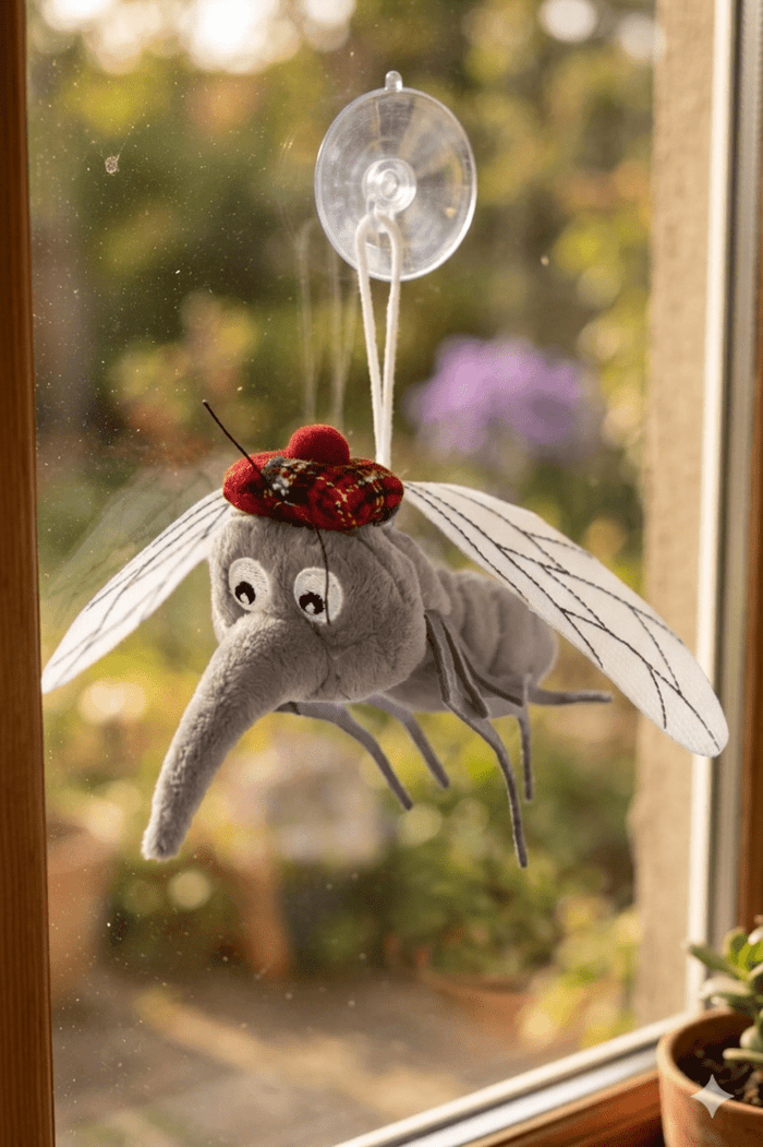 Scottish Flying Midge Plush with Tartan Hat – Fun Scotland Souvenir Gift - Heritage Of Scotland -