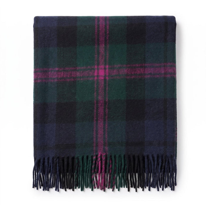 Scottish Highland Tartan Wool Blend Blanket Throw - BAIRD - Heritage Of Scotland -