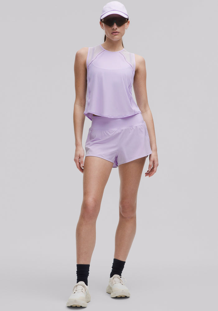 Sculpt Cropped Tank Top | Lace Trim