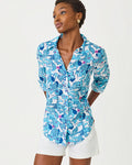 Sea View Button Down Top