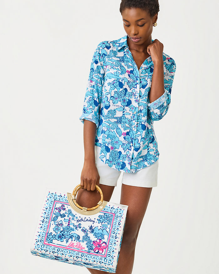 Sea View Button Down Top