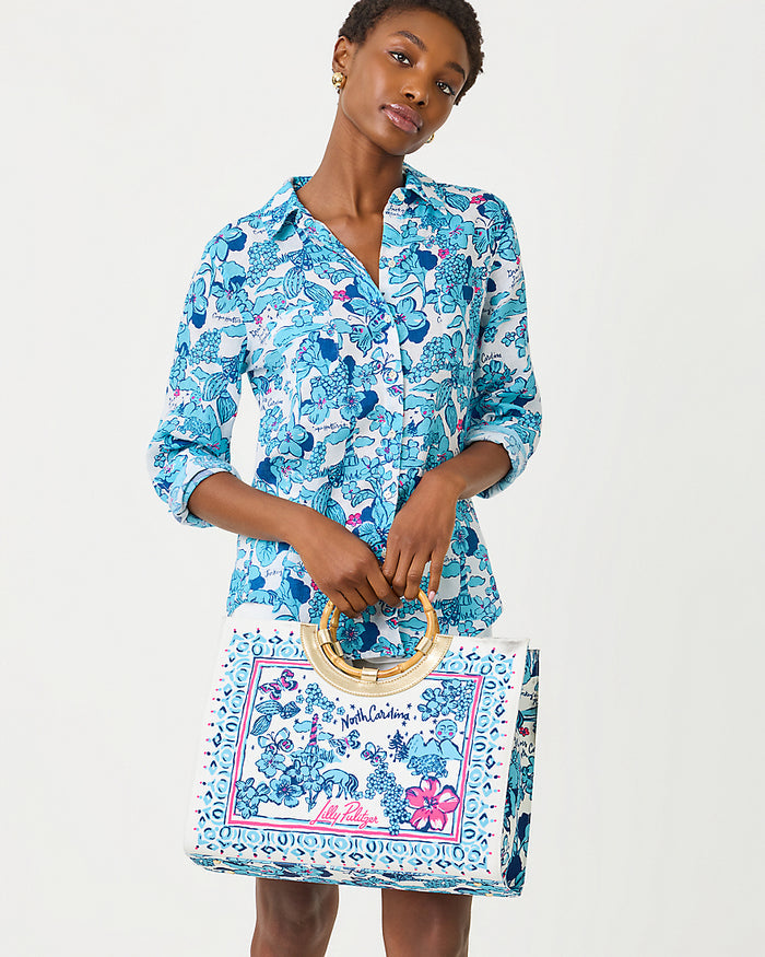 Sea View Button Down Top