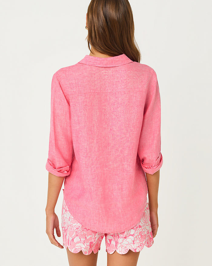 Sea View Button Down Top