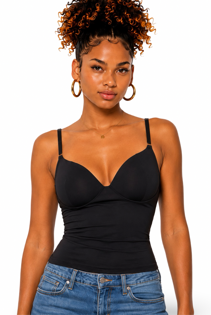 Shae - Women's Spaghetti Strap Bra Mold Camisole Top