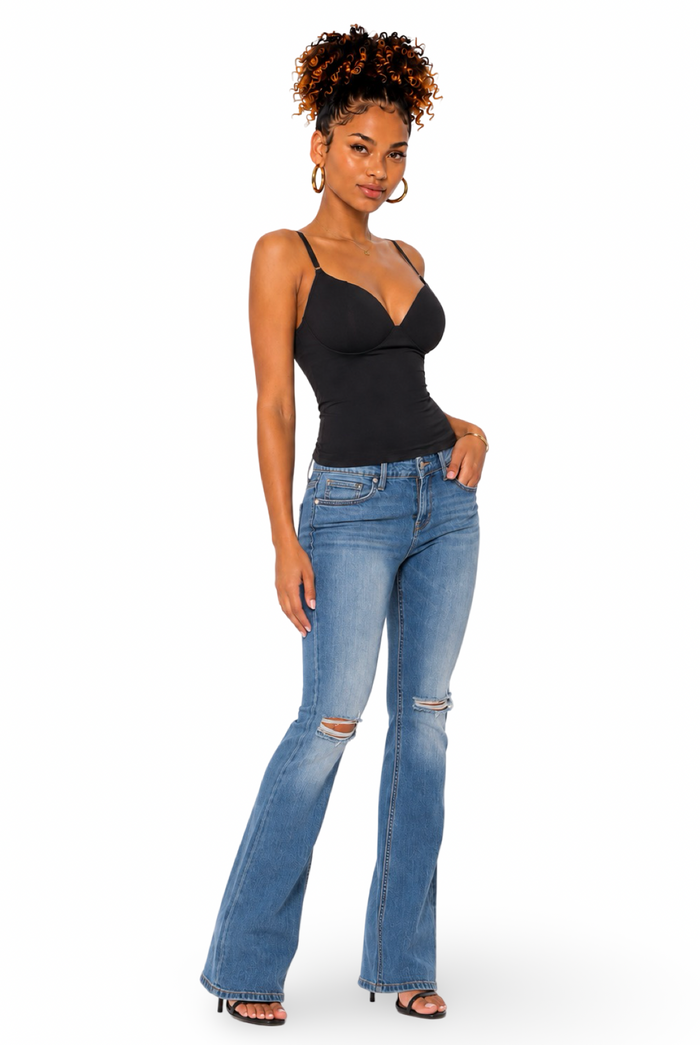 Shae - Women's Spaghetti Strap Bra Mold Camisole Top