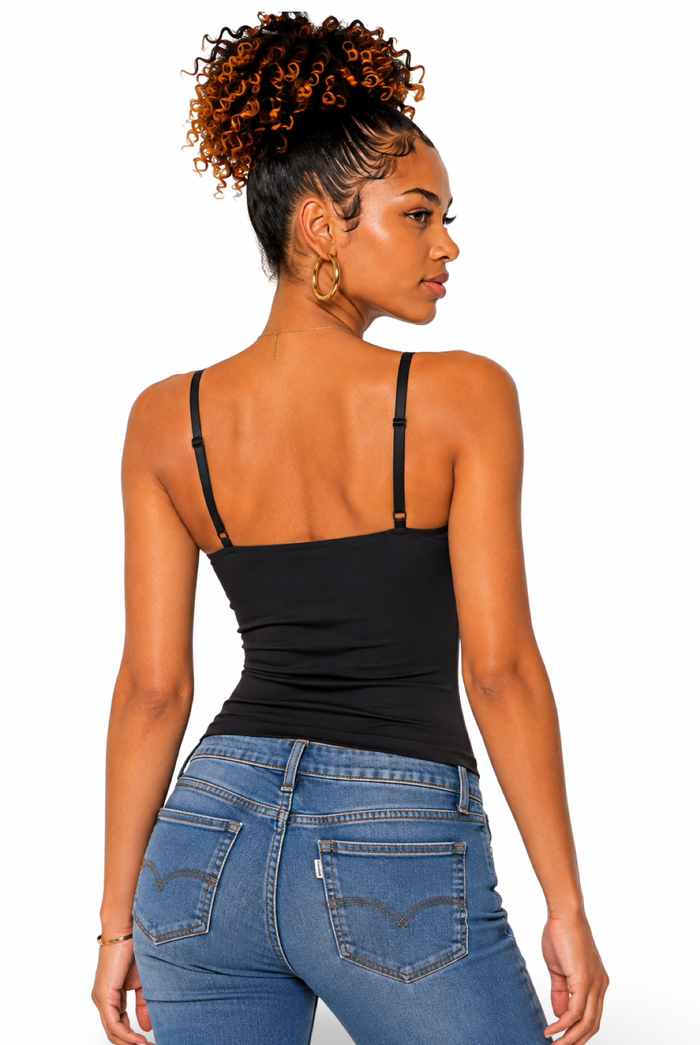 Shae - Women's Spaghetti Strap Bra Mold Camisole Top