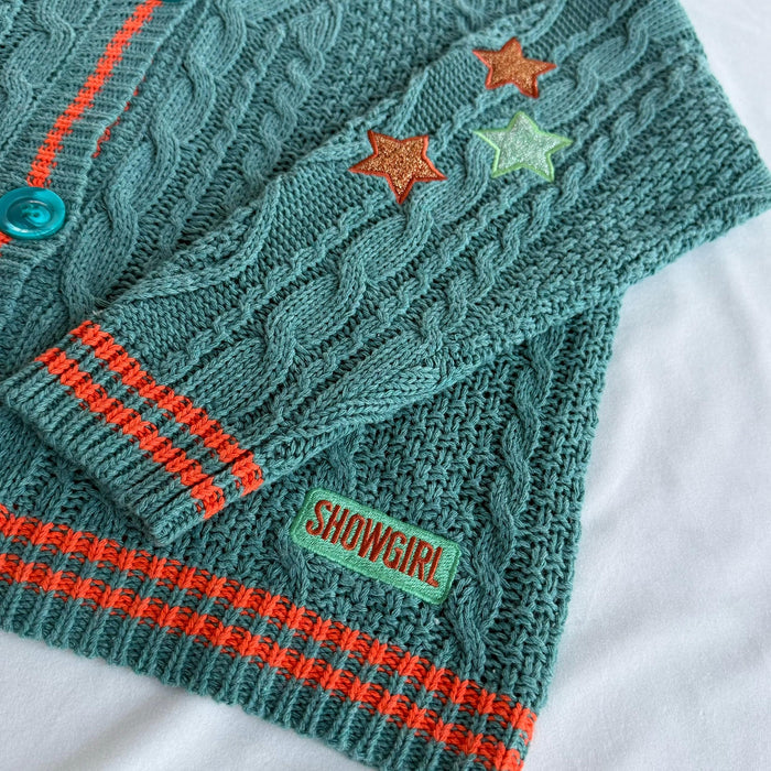 SHOWGIRL Star Cable Knit Cardigan ❤️‍🔥✨