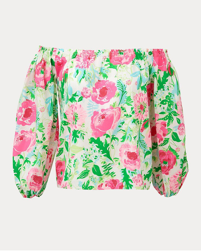Lilly Pulitzer - Siloe Off The Shoulder Top - Multi Poppy Party