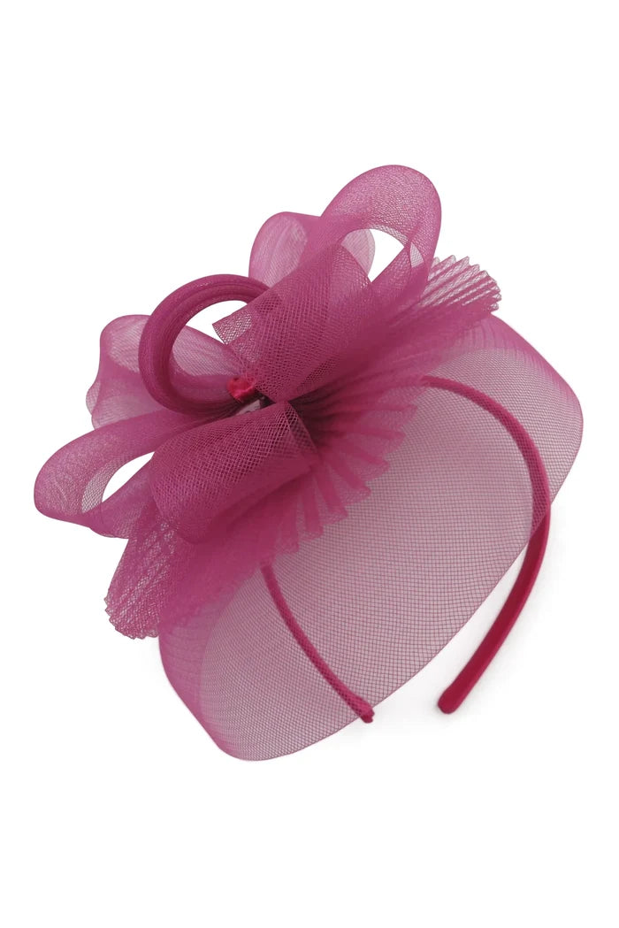 Simone Fascinator Cerise - Accessory - Morgan and Taylor