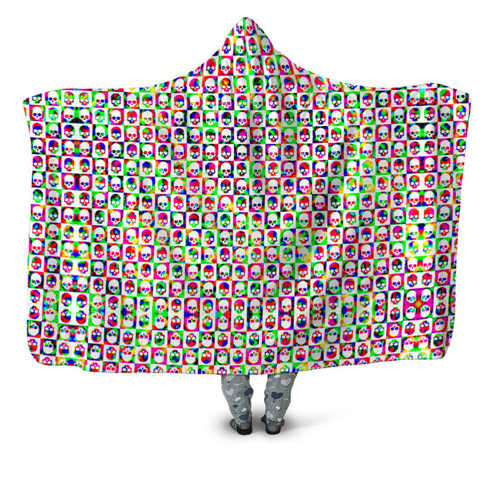Skull Fam Green Hooded Blanket Art Designs Works Epic Hoodie