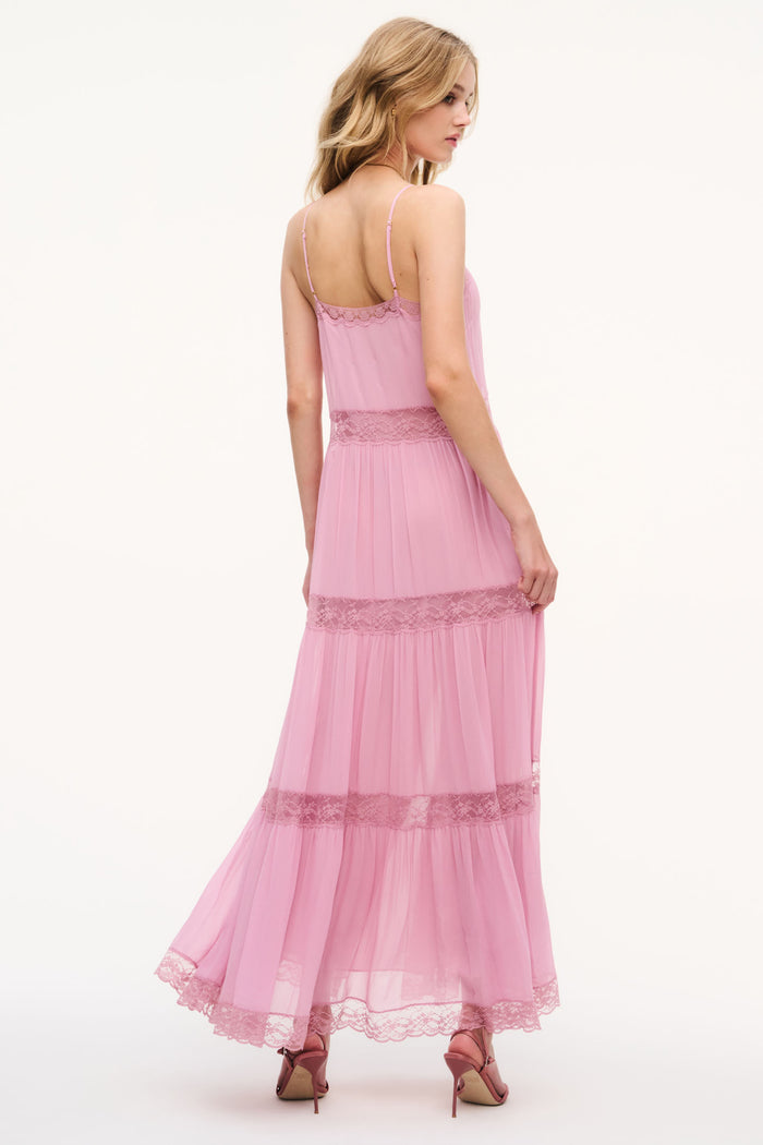 Slovenia Chiffon Lace Maxi Dress