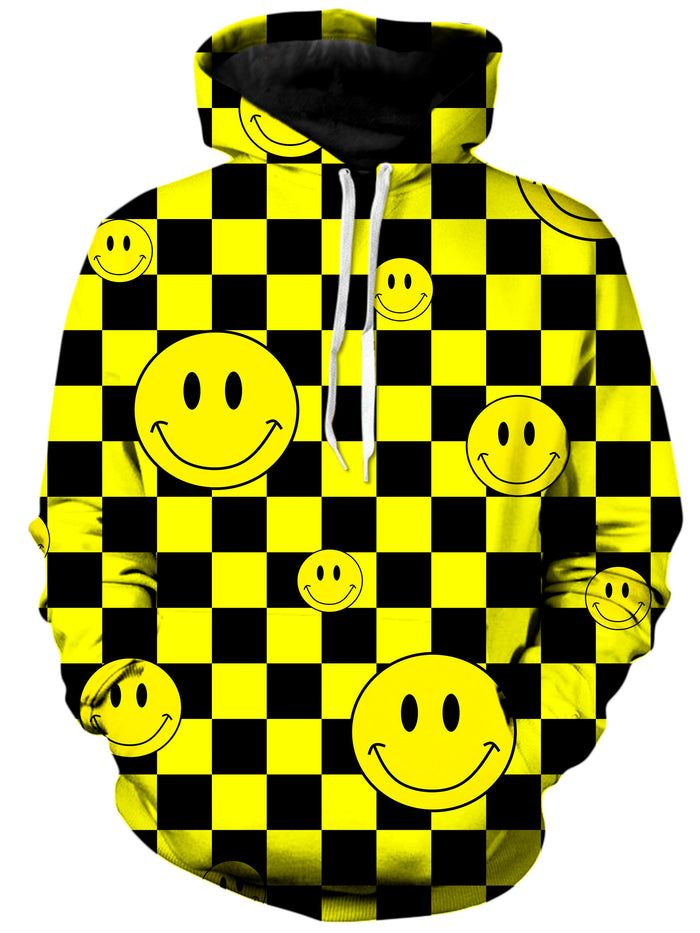 Smile Checkerboard Unisex Hoodie Sartoris Art Epic Hoodie
