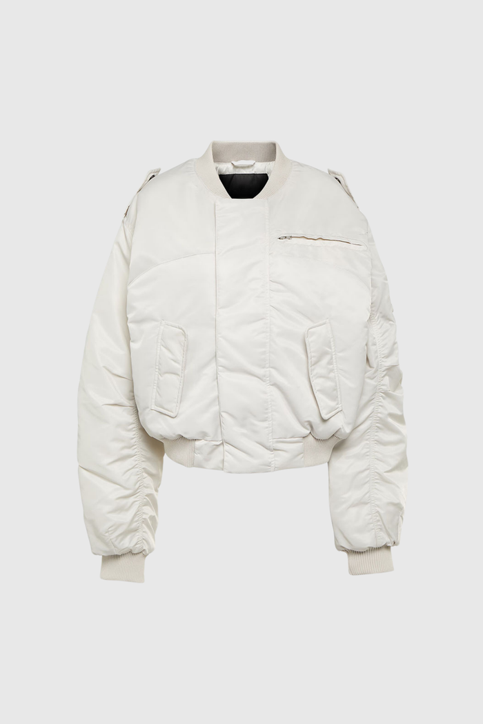 Sneha Pocket Cotton Jacket In White