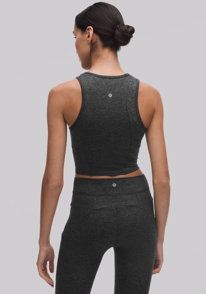 Softy Suedey Crewneck Cropped Tank Top