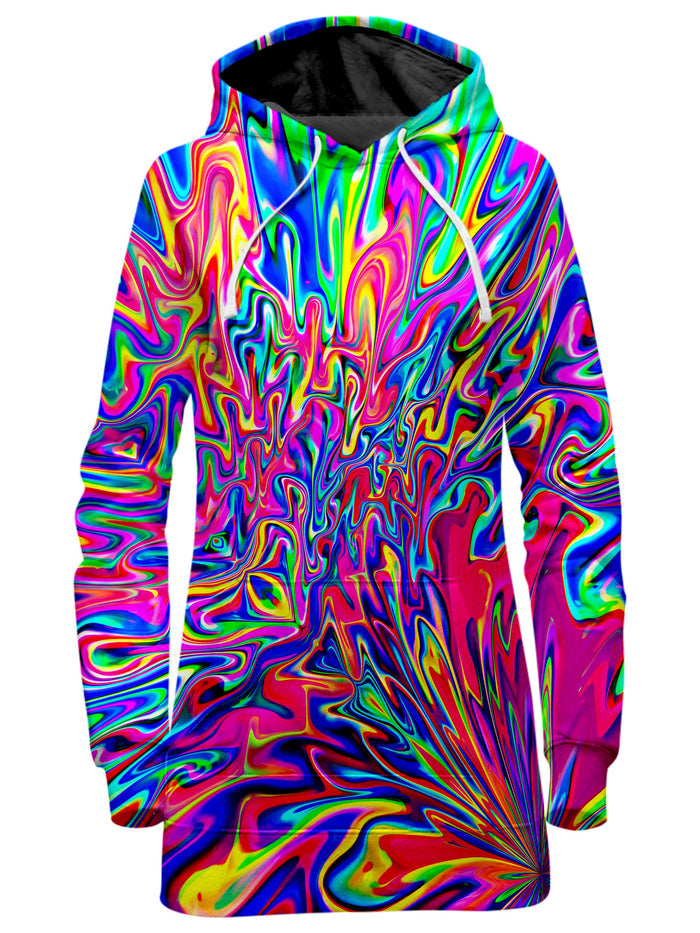 Sonic Blooming Hoodie Dress Psychedelic Pourhouse Epic Hoodie