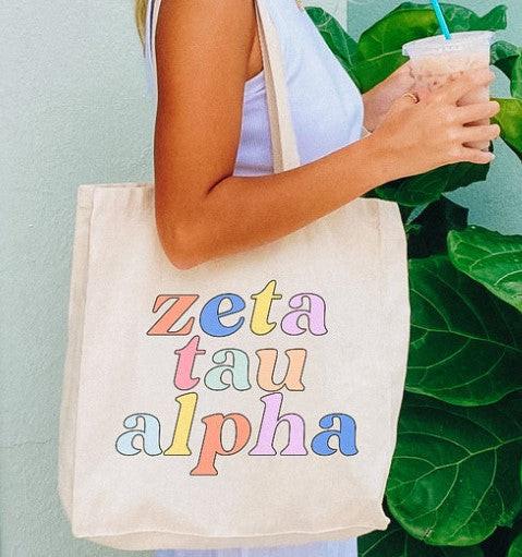 Sorority Canvas Tote Bags.