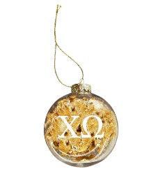 Gold Flake Christmas Ball.