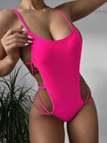 SPARK Solid Tie One Piece Bikini CS6300