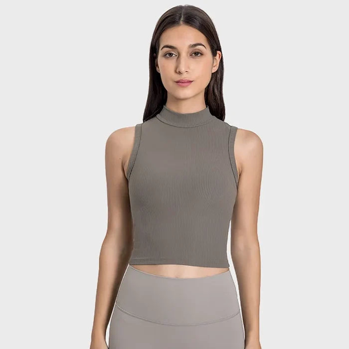 SPARK Summer High Neck Tank Top DQ102