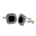 Sterling Silver Men’s Black Onyx Celtic Knot Cufflinks