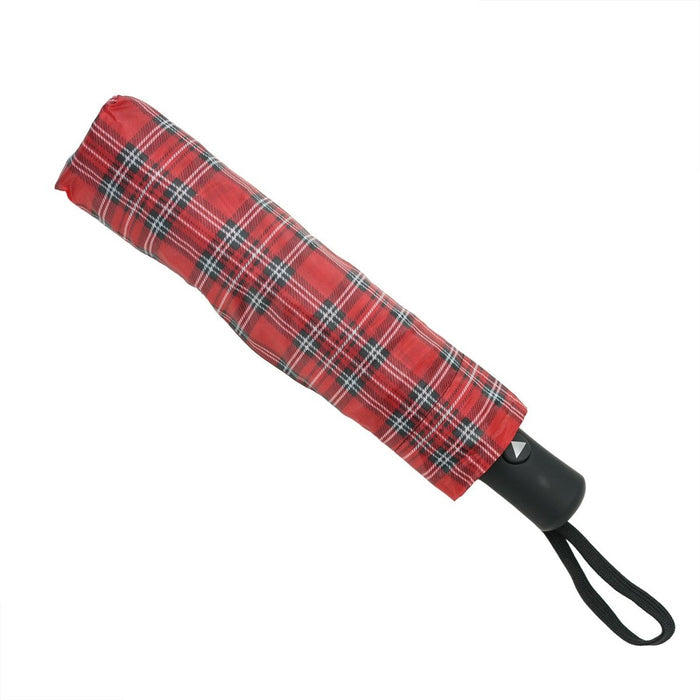 Stewart Royal Tartan Compact Folding Umbrella – Classic Check Design - Heritage Of Scotland -