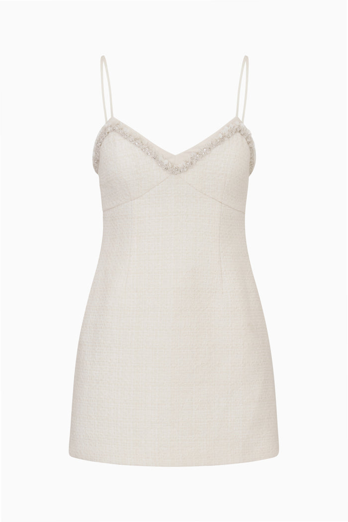 Sue Embellished Tweed Mini Dress