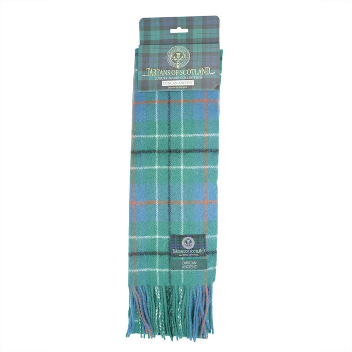 Tartan of Scotland 100% Pure New Wool Clan Scarf - Duncan Acient - Heritage Of Scotland -
