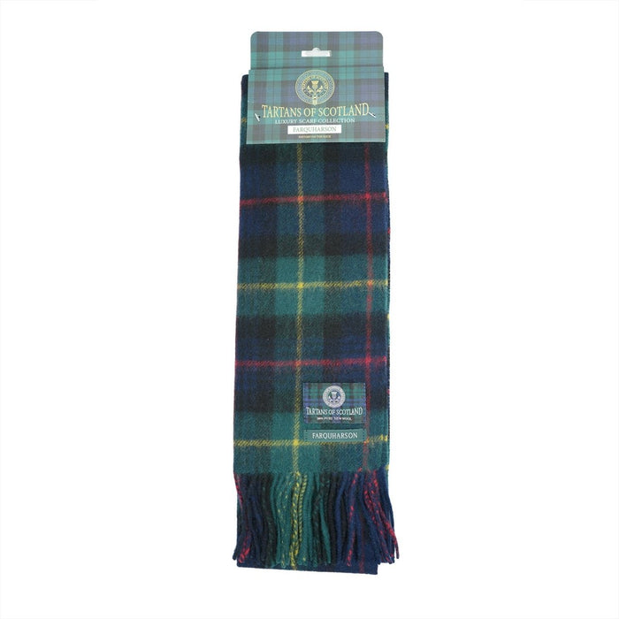 Tartan of Scotland 100% Pure New Wool Clan Scarf - Farquharson - Heritage Of Scotland -