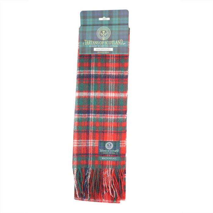 Tartan of Scotland 100% Pure New Wool Clan Scarf - Macdougall - Heritage Of Scotland -