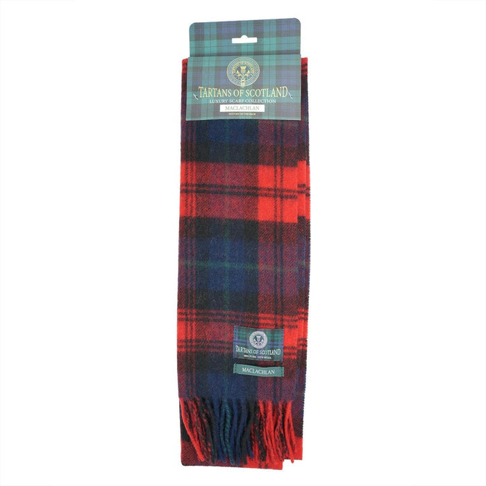 Tartan of Scotland 100% Pure New Wool Clan Scarf - Maclachlan - Heritage Of Scotland -