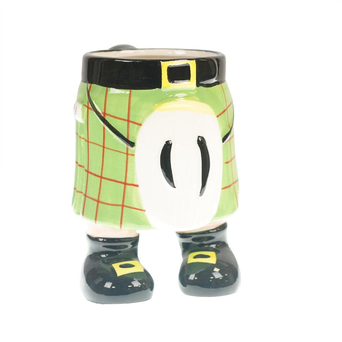 Tartan Scottish Kilt Ceramic Novelty Gift Mug - GREEN - Heritage Of Scotland -