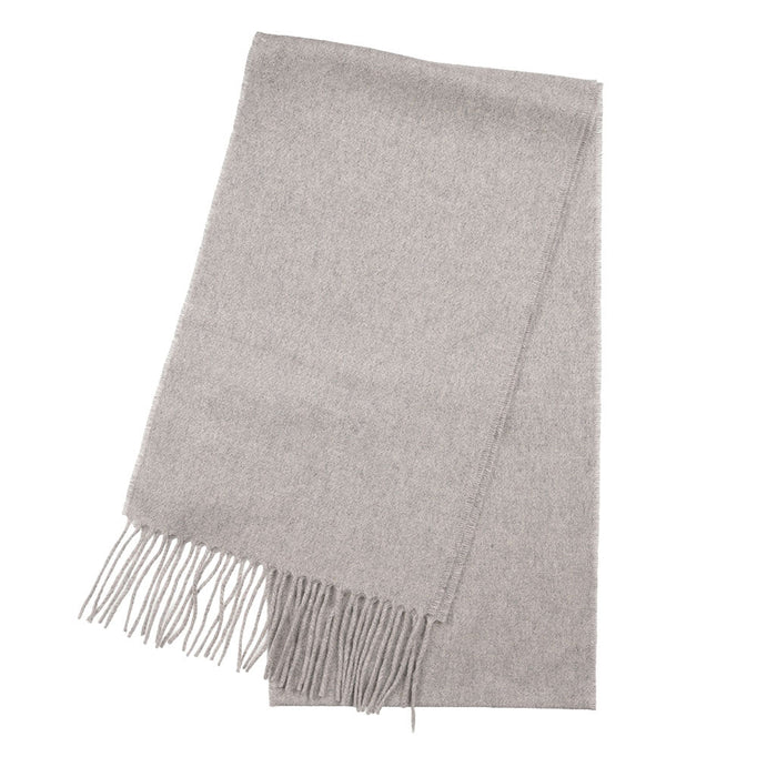 Tartan Weaving Mill 100% Pure Cashmere Scarf - Made in Scotland - Light Grey - Heritage Of Scotland -