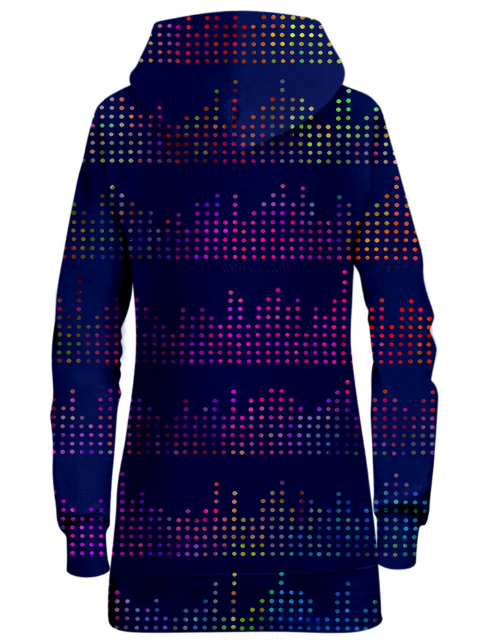 Techno Equalizer Bars Hoodie Dress Sartoris Art Epic Hoodie