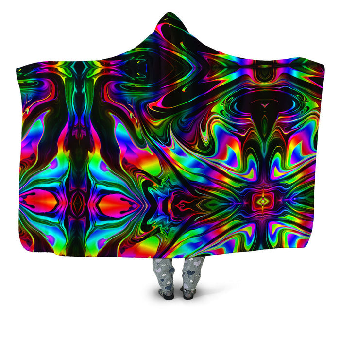 That Glow Flow Hooded Blanket Psychedelic Pourhouse Epic Hoodie
