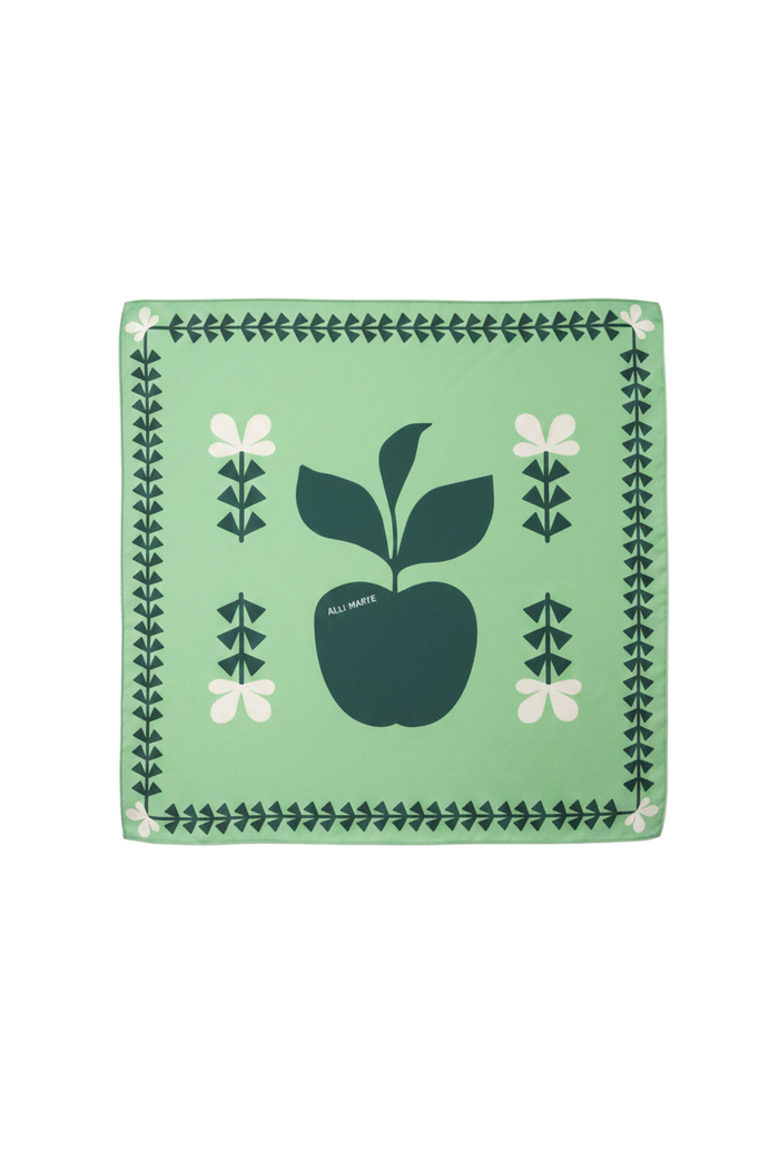 The Apple Blossom Silk Scarf