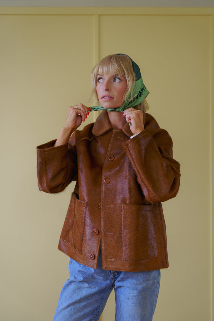 The Apple Blossom Silk Scarf