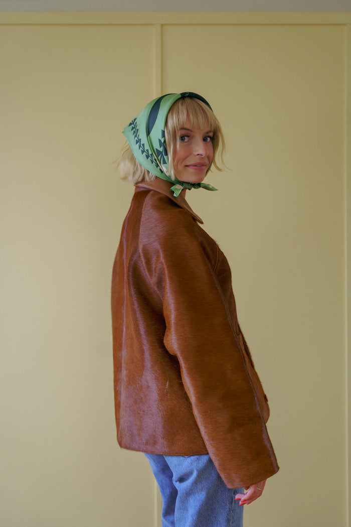 The Apple Blossom Silk Scarf