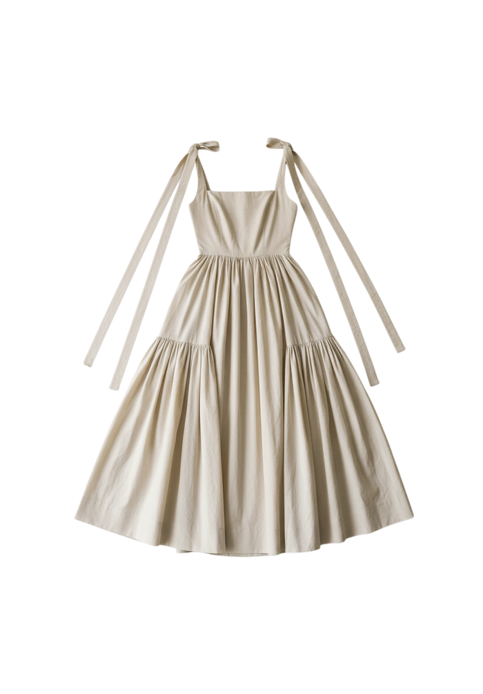 The Cozette Dress in Natural