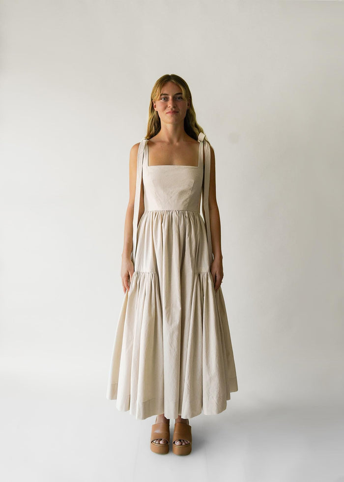 The Cozette Dress in Natural