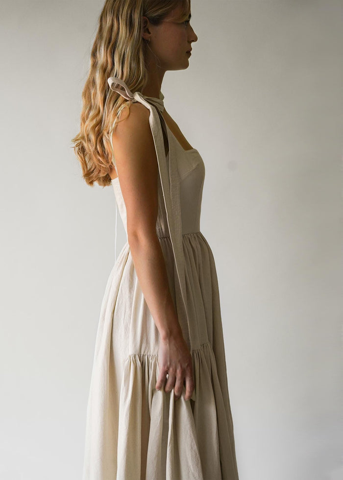 The Cozette Dress in Natural