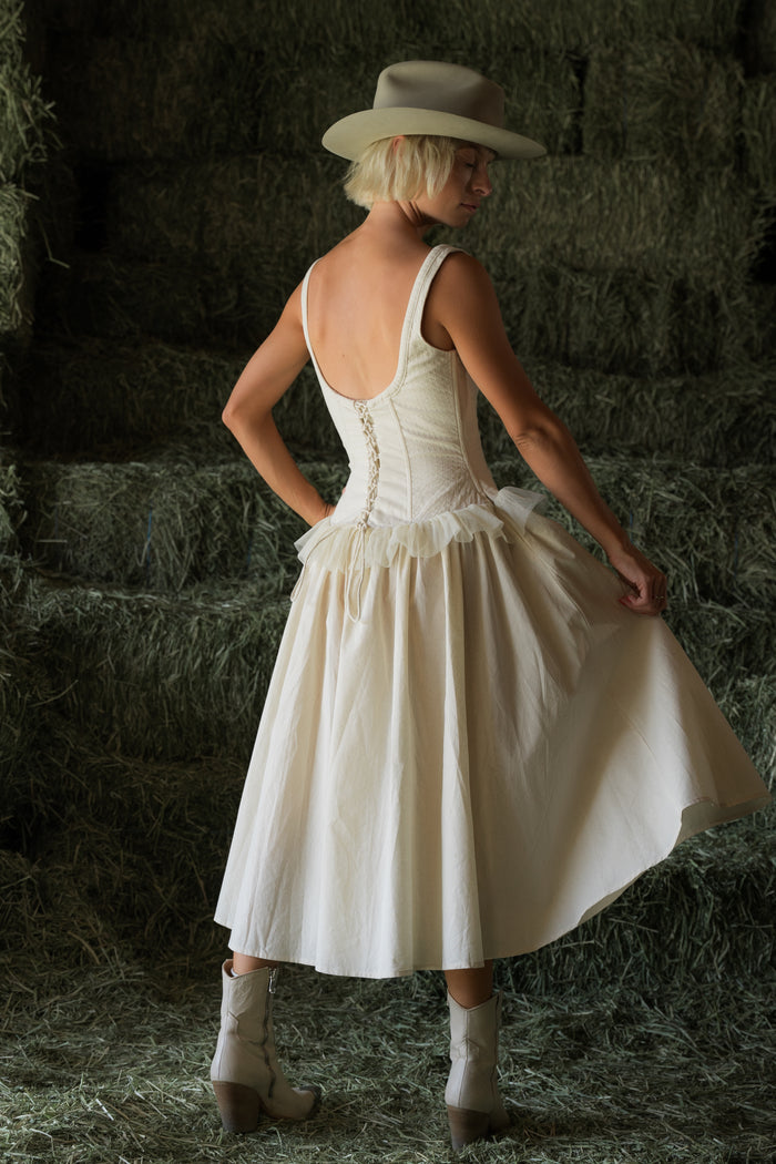 The Ella Dress in Natural - PREORDER 🍀