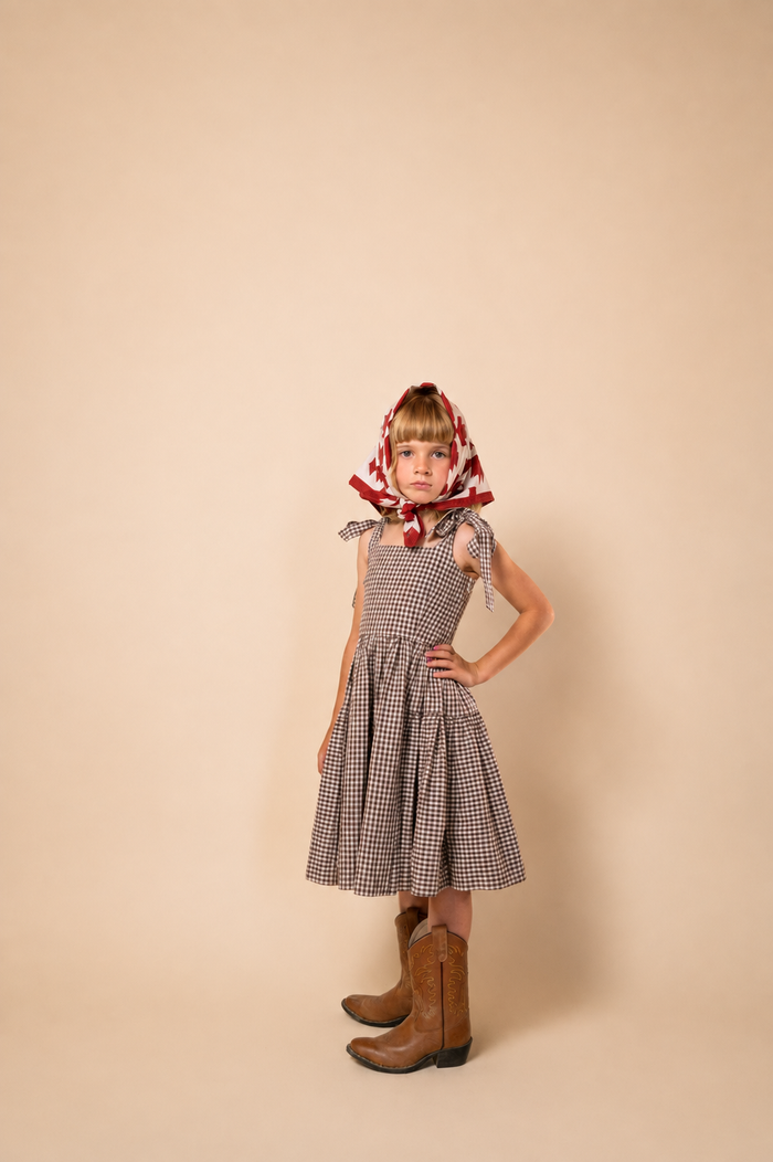 The Girls Cozette Dress in Gingham - PRE-ORDER