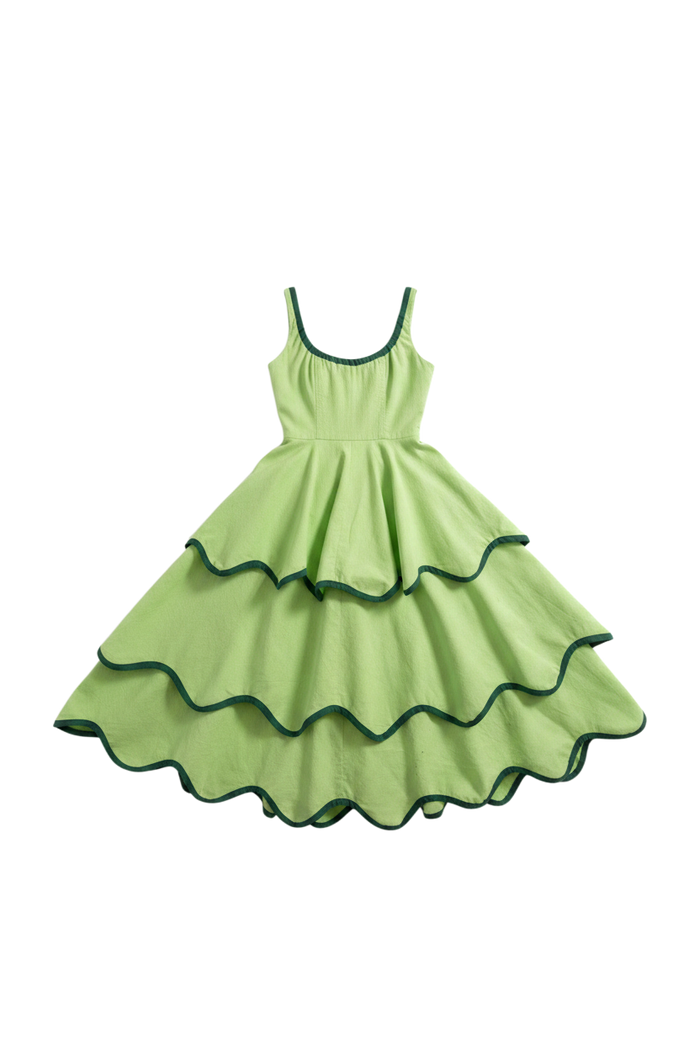 The Millie Dress in Matcha
