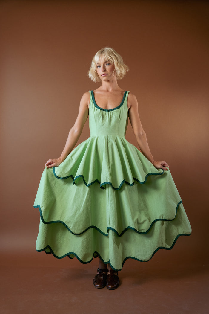 The Millie Dress in Matcha