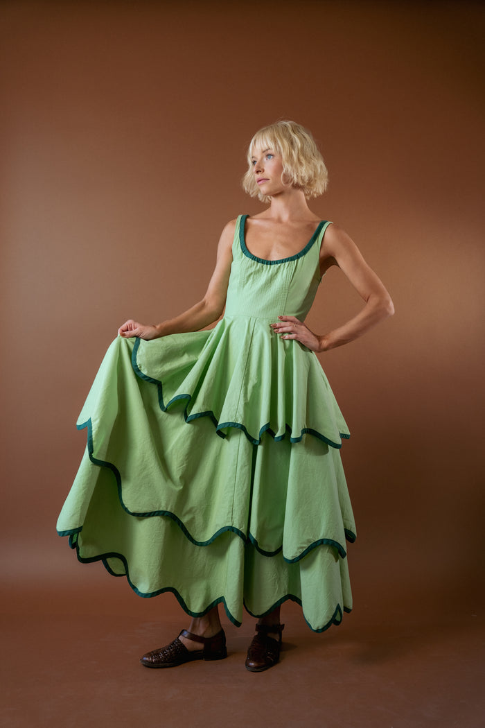 The Millie Dress in Matcha