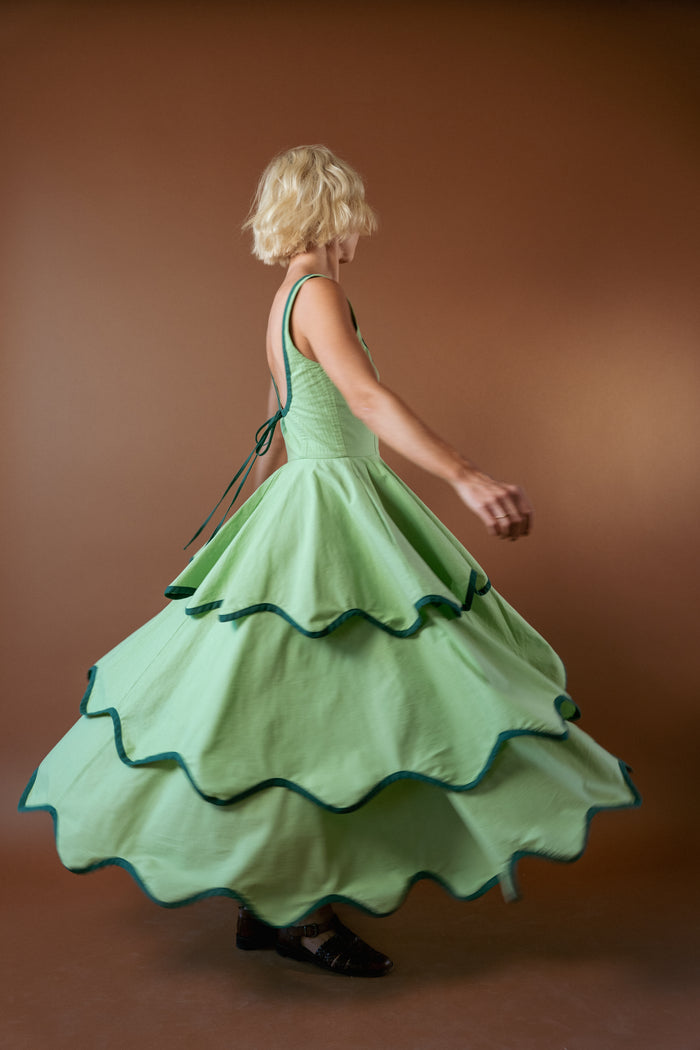 The Millie Dress in Matcha