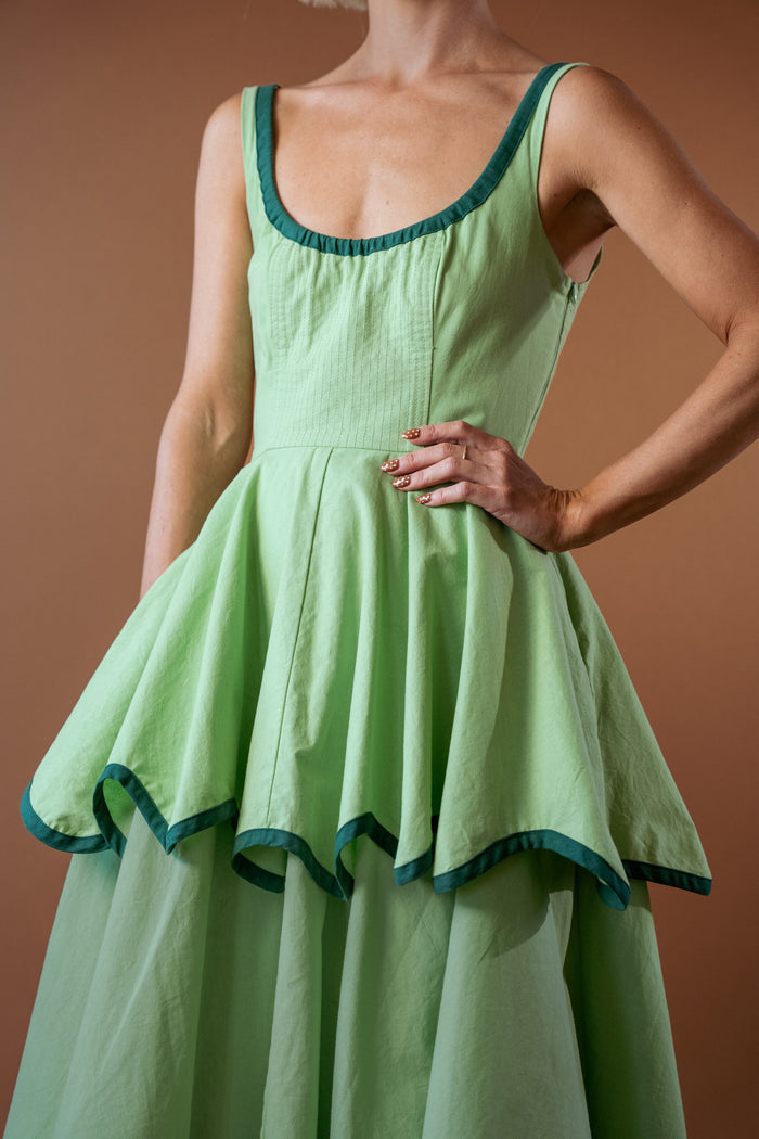 The Millie Dress in Matcha