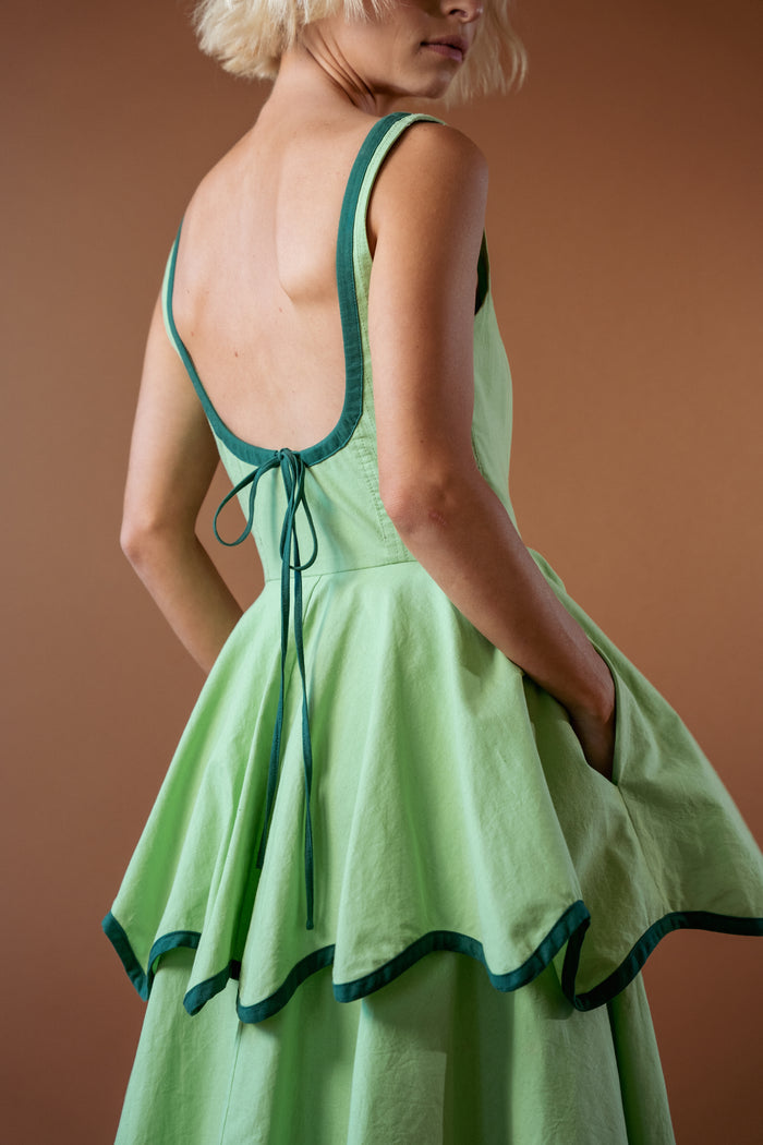 The Millie Dress in Matcha